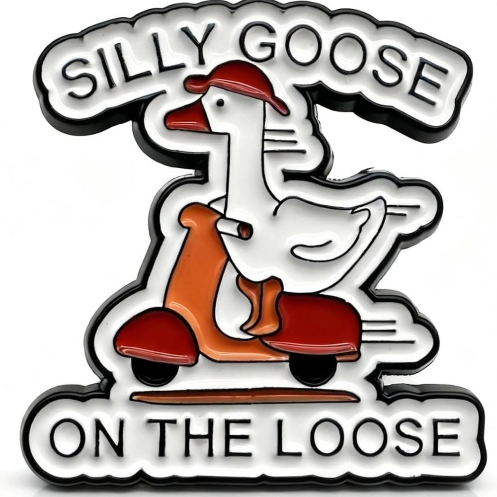 Silly Goose Enamel Pin - Picture 2 of 3